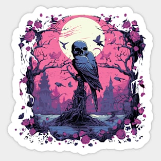 Goth Raven Sticker